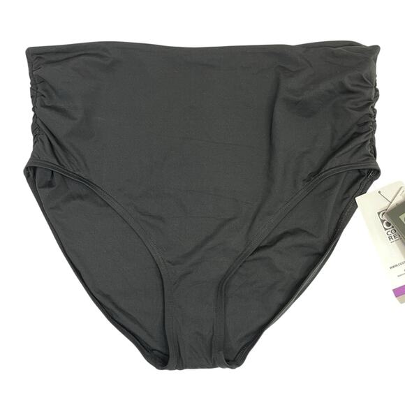 Coco Reef Classic Solids Impulse Rollover Bikini bottoms black -2XL - Picture 3 of 12